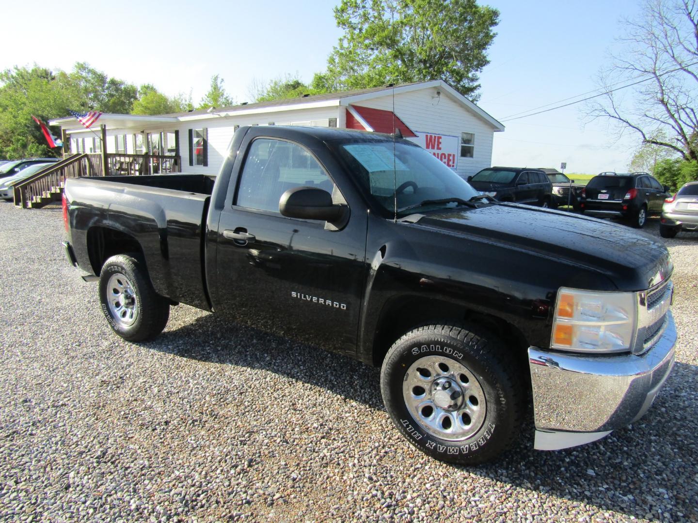 2013 Black /Black Chevrolet Silverado 1500 Work Truck 2WD (1GCNCPEX3DZ) with an 4.3L V6 OHV 12V engine, Automatic transmission, located at 15016 S Hwy 231, Midland City, AL, 36350, (334) 983-3001, 31.306210, -85.495277 - Photo#0